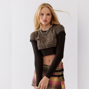 NWT Mason Layered Long Sleeve Top